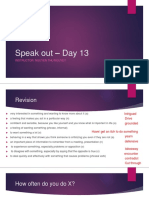 Speakout - Day 13