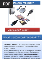 Secondary Memory