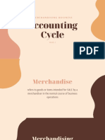 Accounting Cycle: Merchandising Business