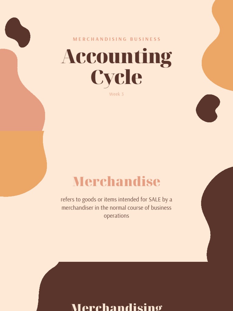 Understanding the Merchandising Cycle | PDF | Expense | Bad Debt