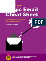 Magic Email Cheat Sheet: Jon M Buchan