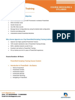Powershell Scripting Training: Course Brochure & Syllabus