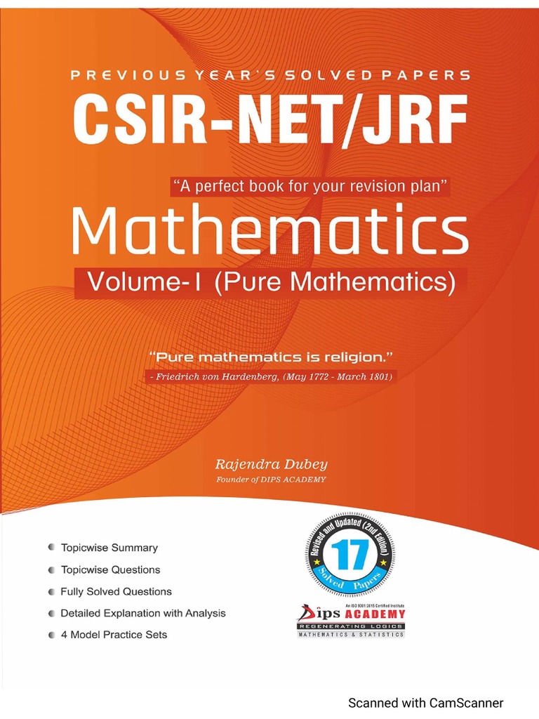 PURE MATHEMATICS (Volume 1) by DIPS Academy PDF PDF