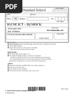 IGCSE ICT MCQ IQ Mock