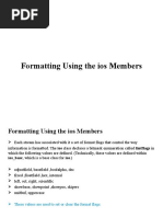 Formatting Using The Ios Members