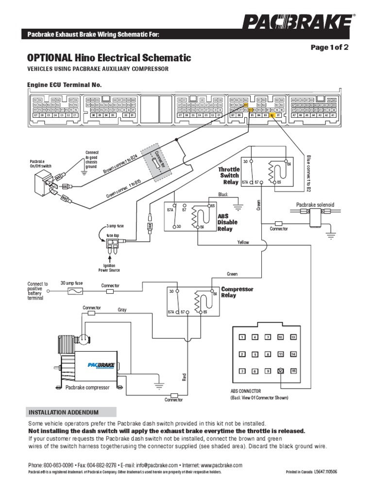 where can i find a wiring diagram for the mitsubishi canter exhaust brake