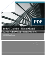 Indira Gandhi International Airport Development Project: Submitted To