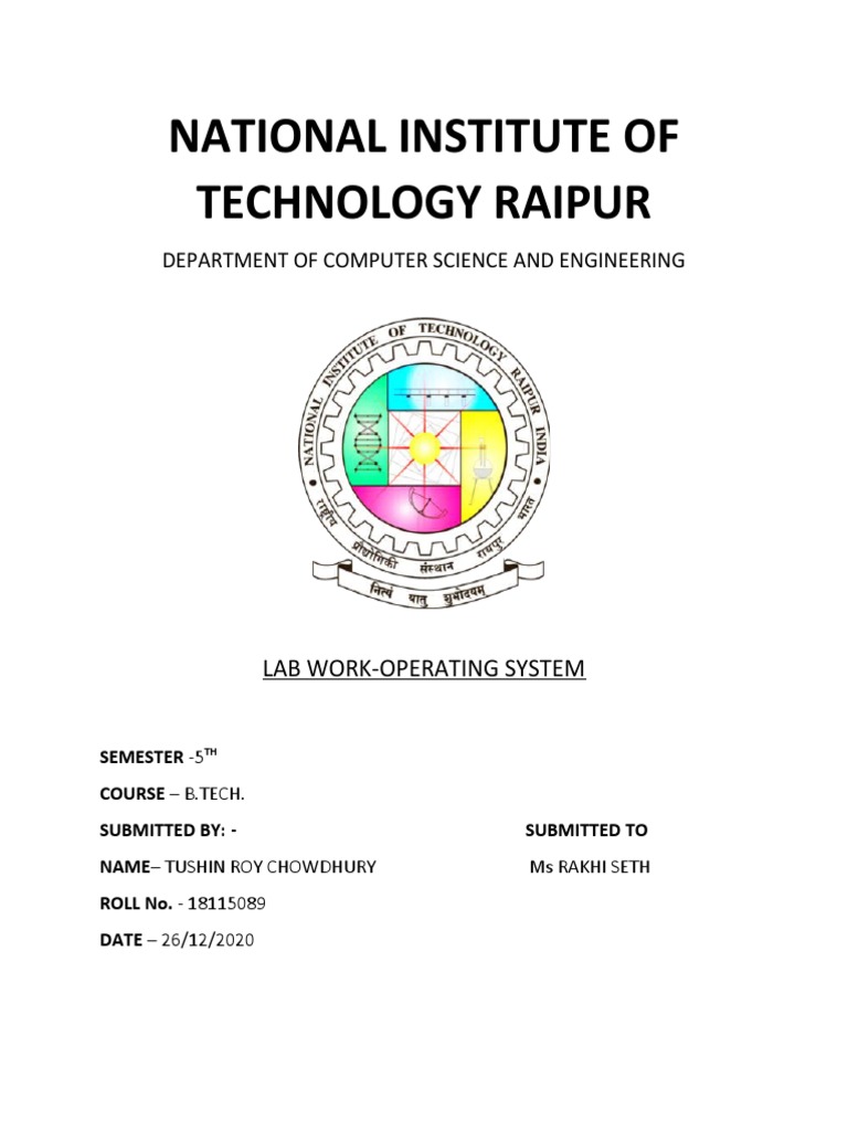 Operating Systems Lab Work Guide | PDF | Computer Programming ...