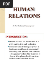 Human Relations: DR Prof Sudharani