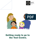 Getting ready to go to the test centre. Explainer guide for children