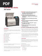 Oil Tan Delta and Resistivity Test - OTD