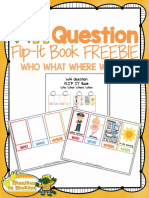 Flip-It Book FREEBIE: Who What Where When