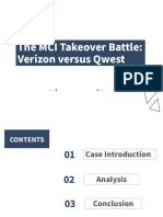 The Verizon versus Qwest Battle for MCI Takeover