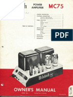 McIntosh MC75 Owners Manual PDF