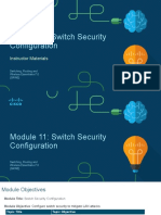 Module 11: Switch Security Configuration: Instructor Materials