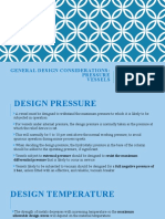 Design Consideration Pressure Vessel