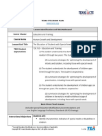 Lesson Plan The Education of Students With Special Needs