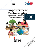 Empowerment Technologies: Quarter 2 - Module 12: Multimedia and ICT