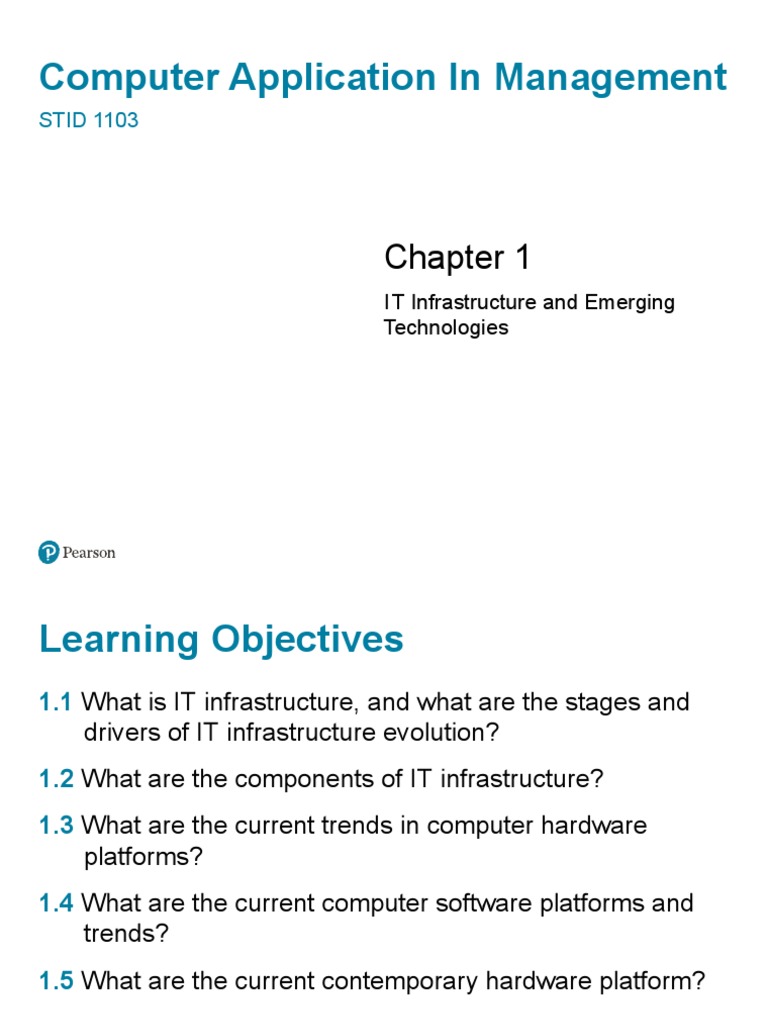 Chapter 1 - IT Infrastructure and Emerging Tech | PDF | Cloud Computing ...