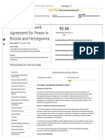 General Framework Agreement For Peace in Bosnia and Herzegovina - Peace Accords Matrix PDF