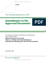 Amendments To The Approved Documents