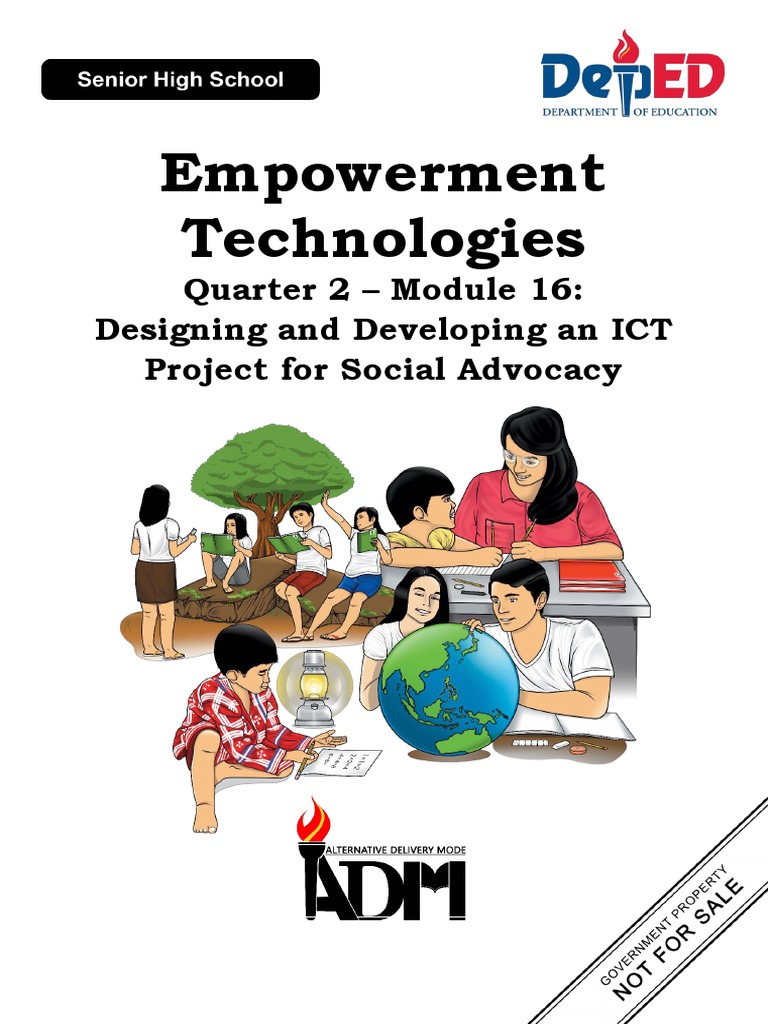 SDO - Navotas - ADMSHS - Emp - Tech - Q2 - M16 - Designing and Developing in  Developing An ICT Project For Social Advocacy - FV | PDF | Fair Use |  Copyright