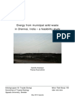Energy from Chennai waste - feasibility study