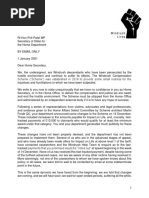 Windrush Victims' Open Letter To Home Secretary