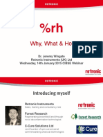Why, What & How: Dr. Jeremy Wingate Rotronic Instruments (UK) LTD Wednesday, 14th January 2015 CIBSE Webinar