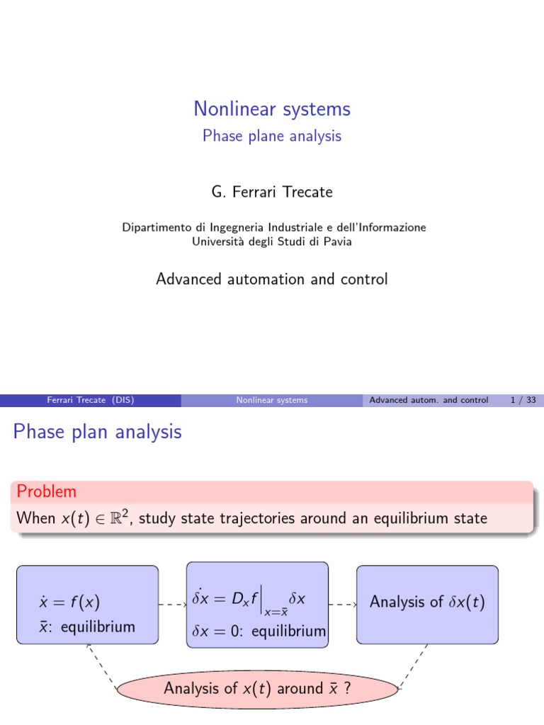 Nonlinear Systems Stability Analysis | PDF | Stability Theory ...