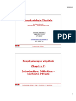 Chap.7 - Introduction Ecophyiologie