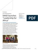 Pressepressemitteilungenen77520 Daad Launches Leadership For Africa