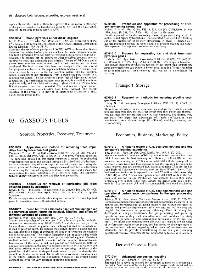 03 Gaseous Fuels (Sources, Properties, Recovery, Treatment) | PDF ...