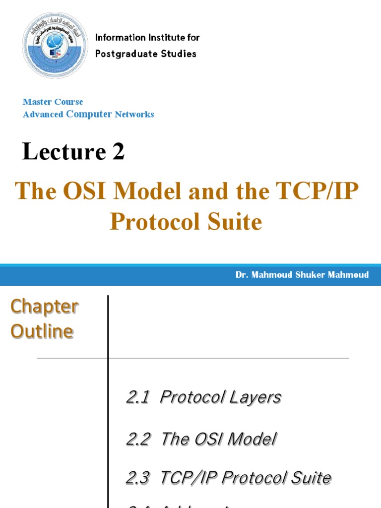 The OSI Model and The TCP/IP Protocol Suite: Computer | PDF | Osi Model ...