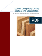 APA Engineered Wood Construction Guide Excerpt Structural Composite Lumber (SCL) Selection and Specification
