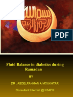 Maintaining Fluid Balance for Diabetics during Ramadan