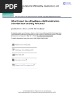 Summers Et Al., 2008b What Impact Does Developmental Coordination Disorder Have On Daily Routines