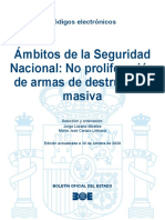 BOE-394 Ambitos de La Seguridad Nacional No Proliferacion de Armas de Destruccion Masiva