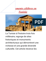 Monuments célébres en Tunisie