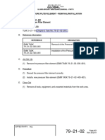 Pressure Filter Element - Removal/Installation