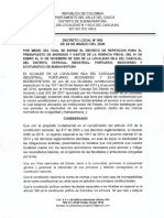 Decreto Local No 003 Presupuesto de Ingresos y Gastos 2020 Marzo 20 de 2020