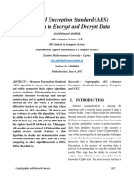 Advanced Encryption Standard (AES) Algorithm To Encrypt and Decrypt Data