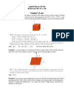 Homework The Gauss Law Solution