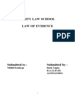 Law of Evidence