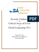 x 2010 Security Guidance for Critical areas of focus in cloud computing v2.1