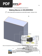 Making Macros in SOLIDWORKS - Engineers Rule PDF