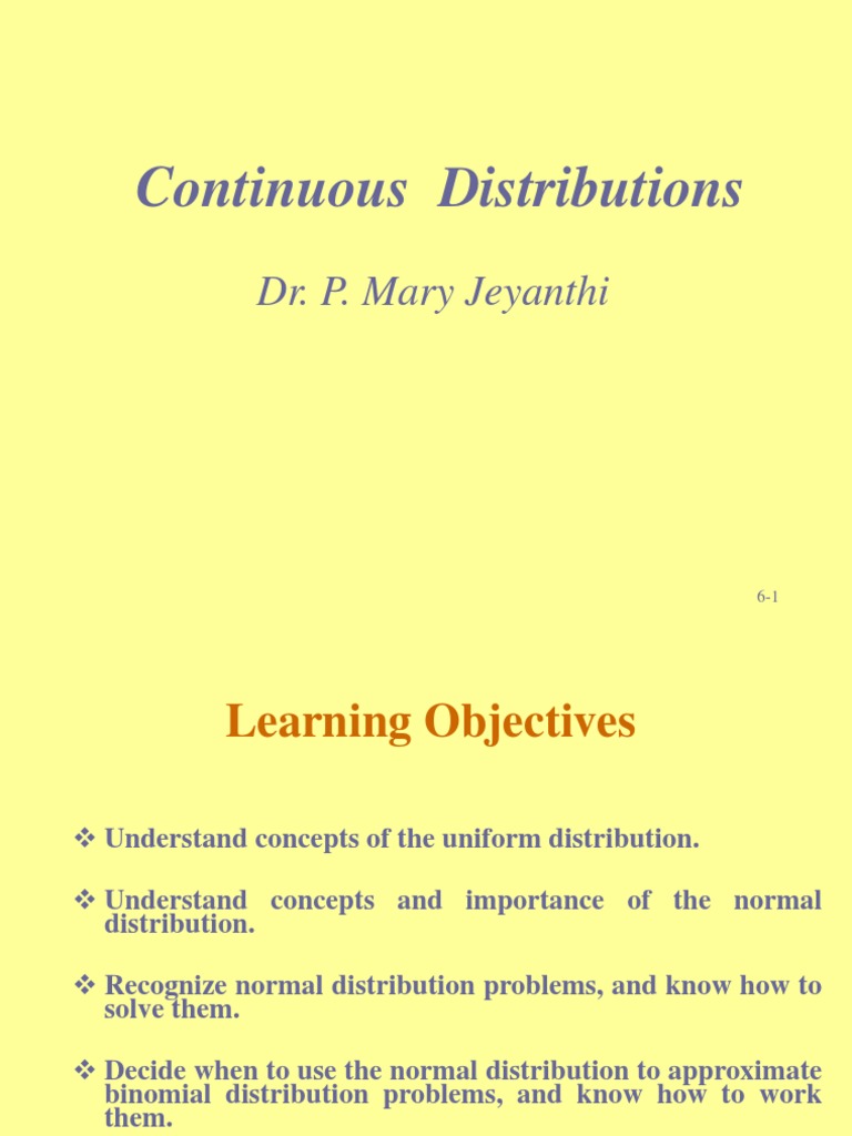 Uniform Distribution Overview | PDF | Probability Distribution | Normal ...