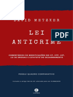 Direito Penal - Lei Anticrime - David Metzkeer - 2020