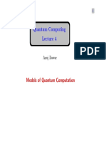 Quantum Computing: Models of Quantum Computation