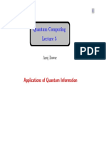 Quantum Computing: Applications of Quantum Information